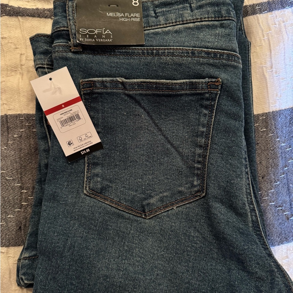 Sofia Vergara Women's Blue Flare Jeans